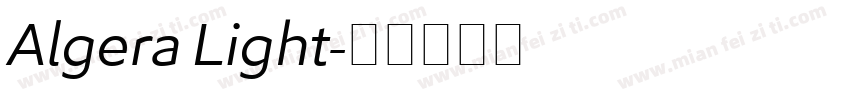 Algera Light字体转换